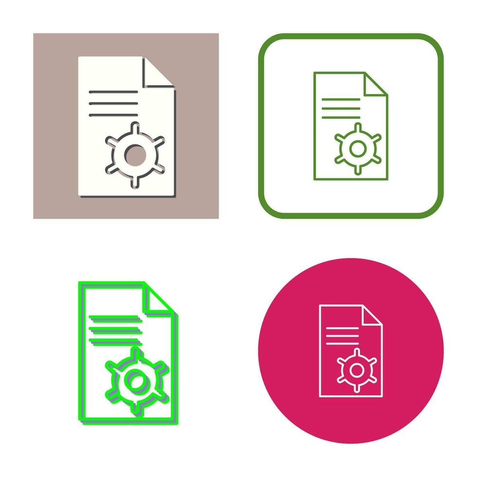 Unique Content Management Vector Icon