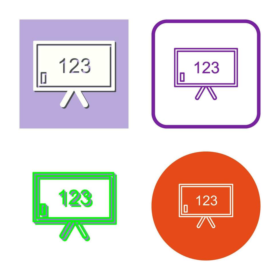 Unique Classroom Board Vector Icon