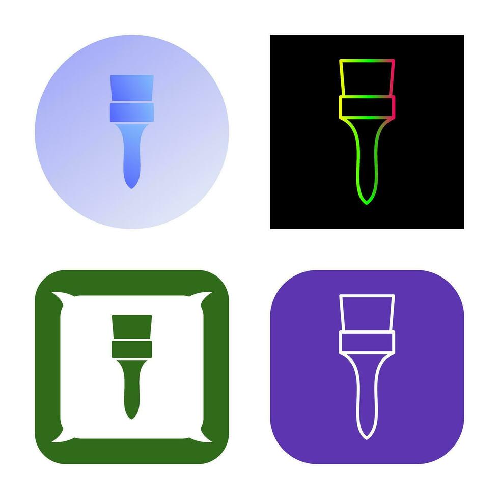 Unique Brush Vector Icon