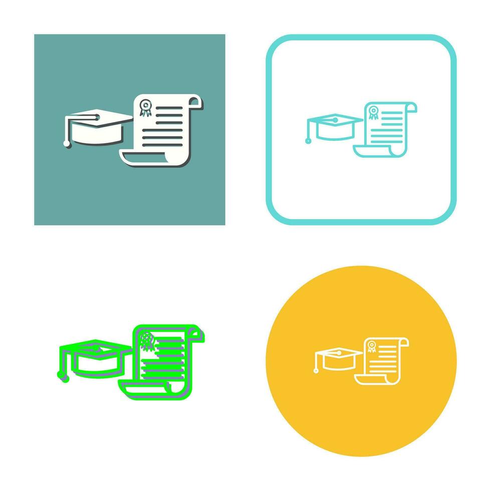 Unique Graduation Vector Icon