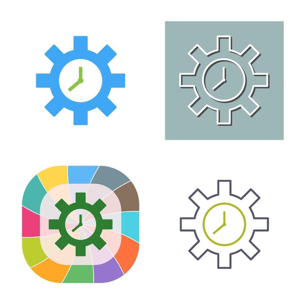Unique Time Optimization Vector Icon