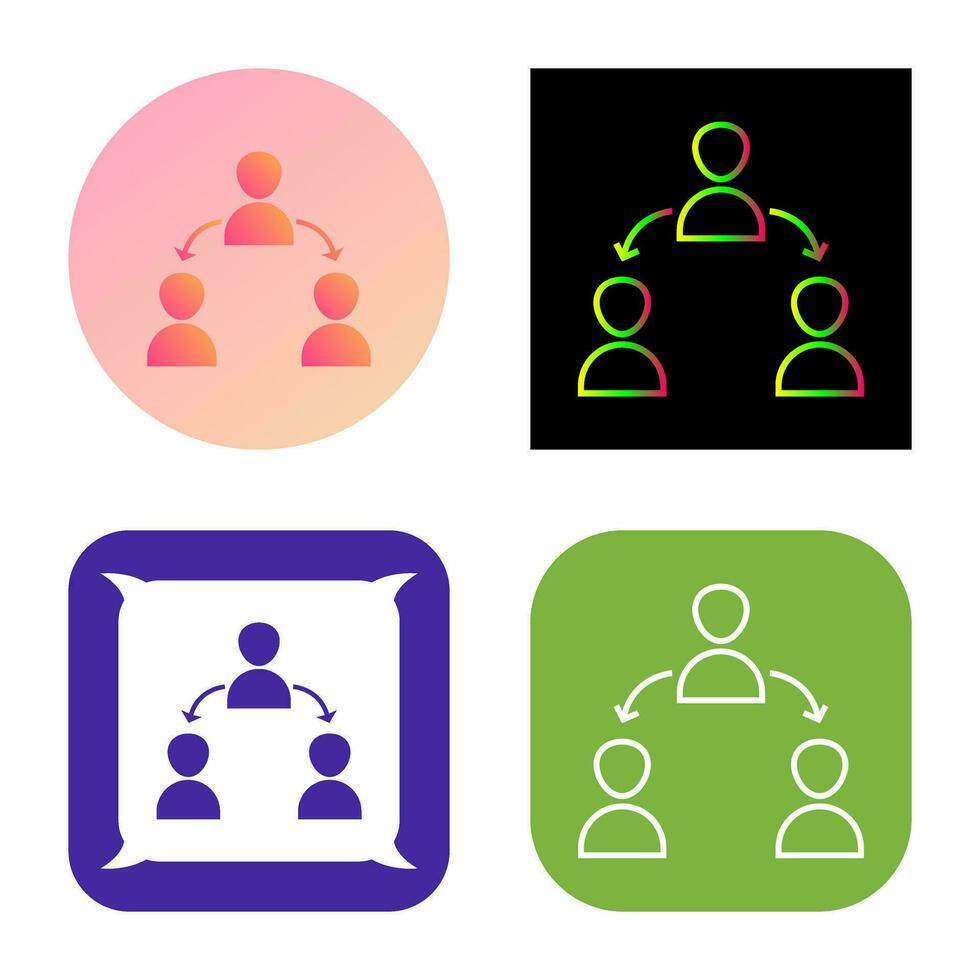 Unique Connected Users Vector Icon