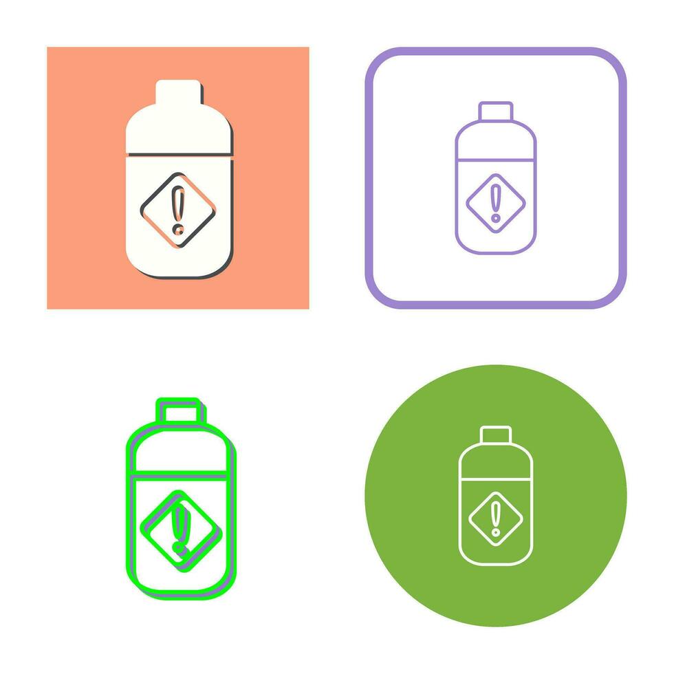 Pesticide Bottle Vector Icon