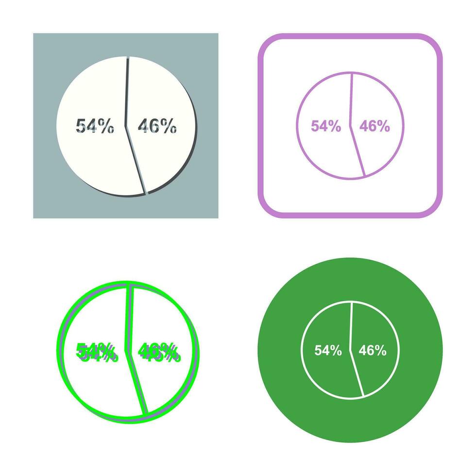 icono de vector de estadísticas de candidatos