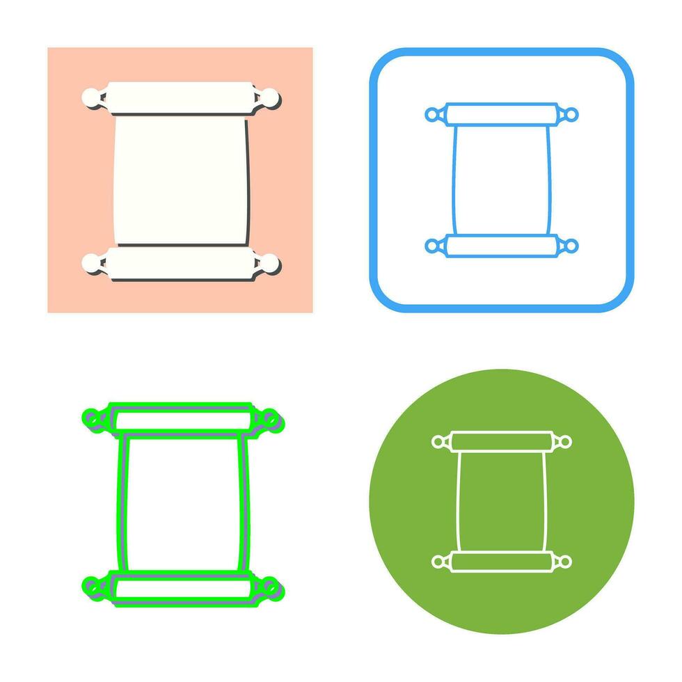 Scroll of Paper Vector Icon