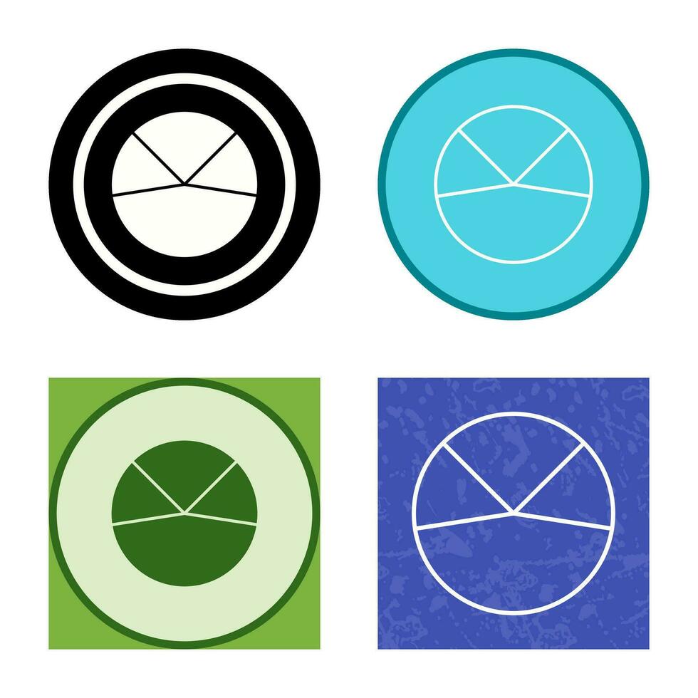 icono de vector de análisis de gráfico circular