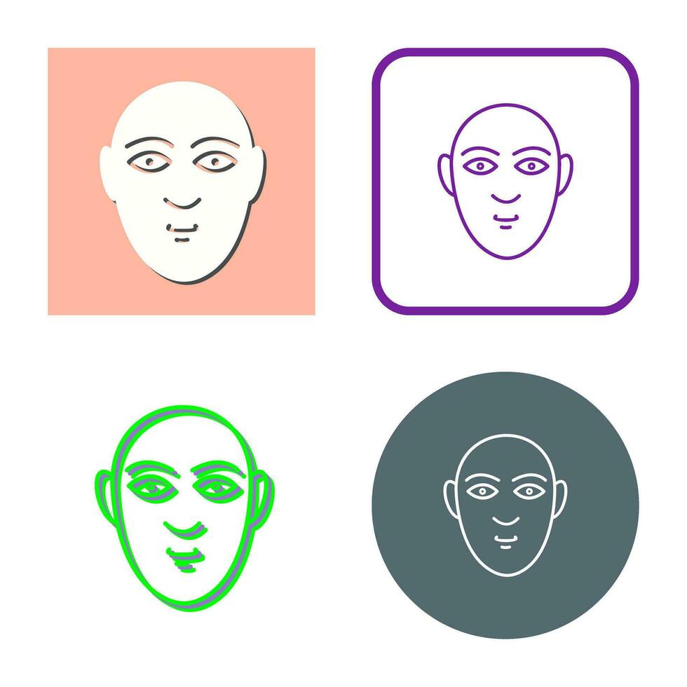 icono de vector de rostro humano