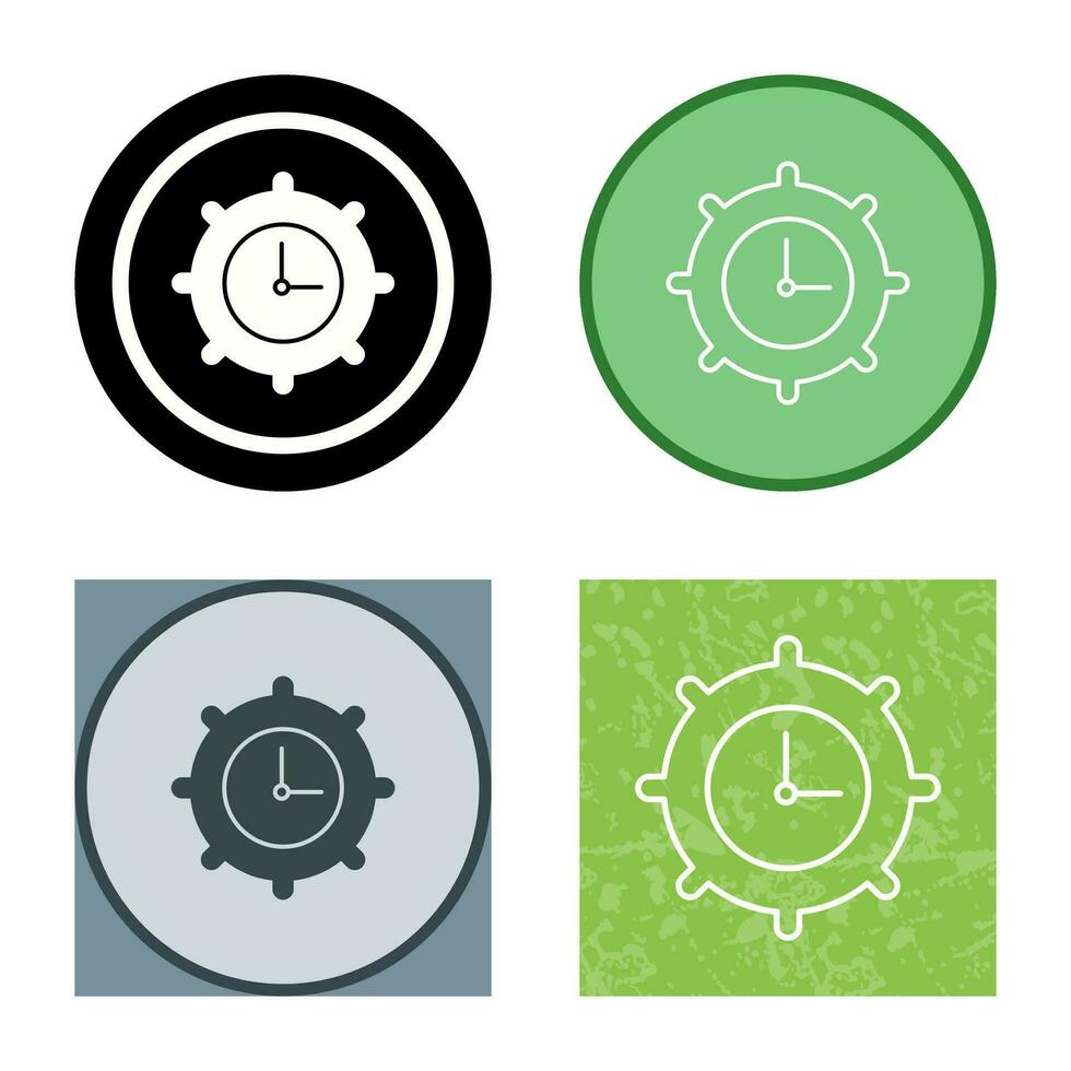 Time Settings Vector Icon