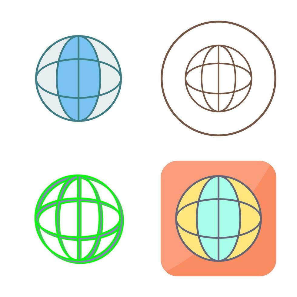 Unique Globe Vector Icon