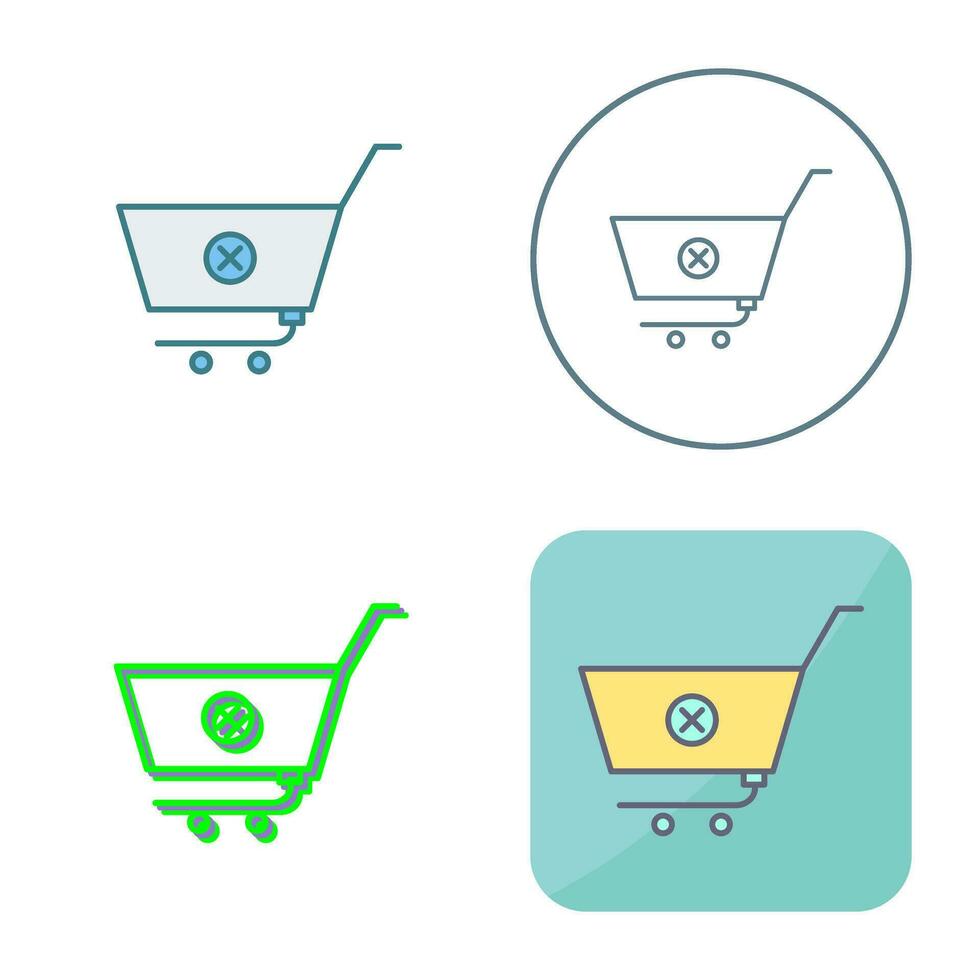 Unique Cancel Order Vector Icon