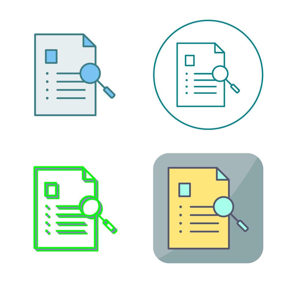 Unique Case Study Vector Icon