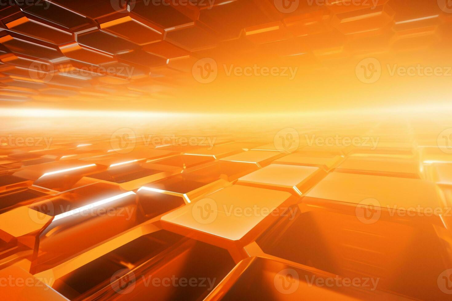 Orange futuristic technology style template background, AI Generative photo