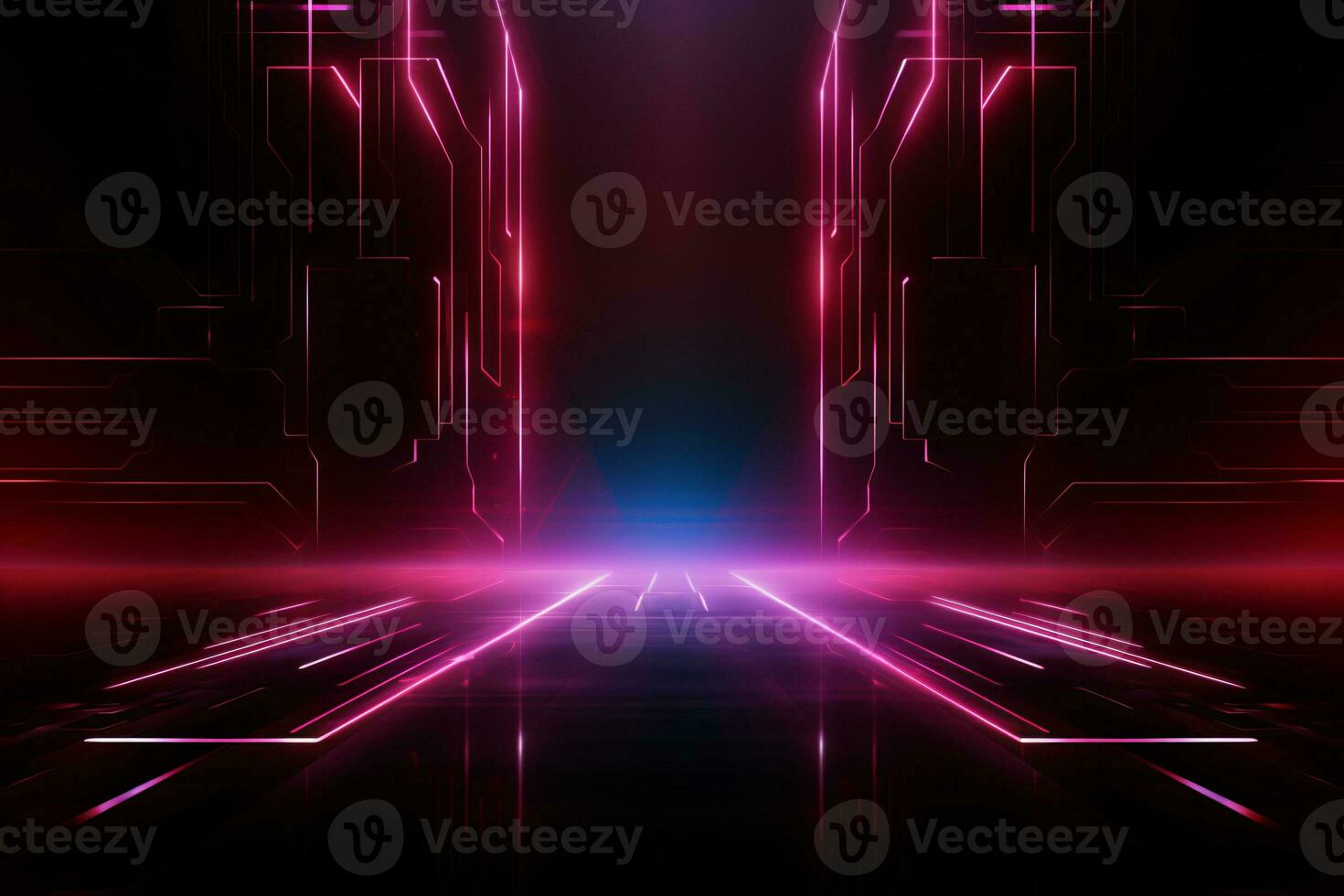 Burgundy futuristic technology style template background, AI Generative photo
