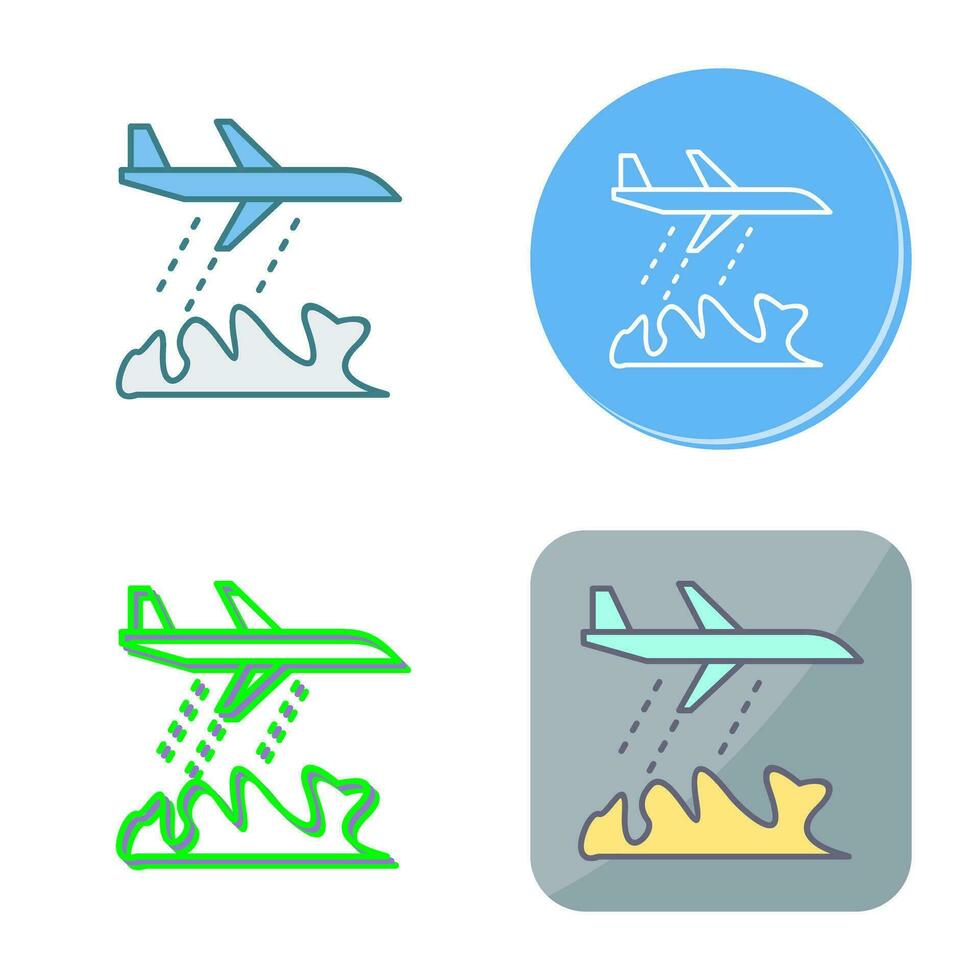Unique Firefighter Plane Vector Icon