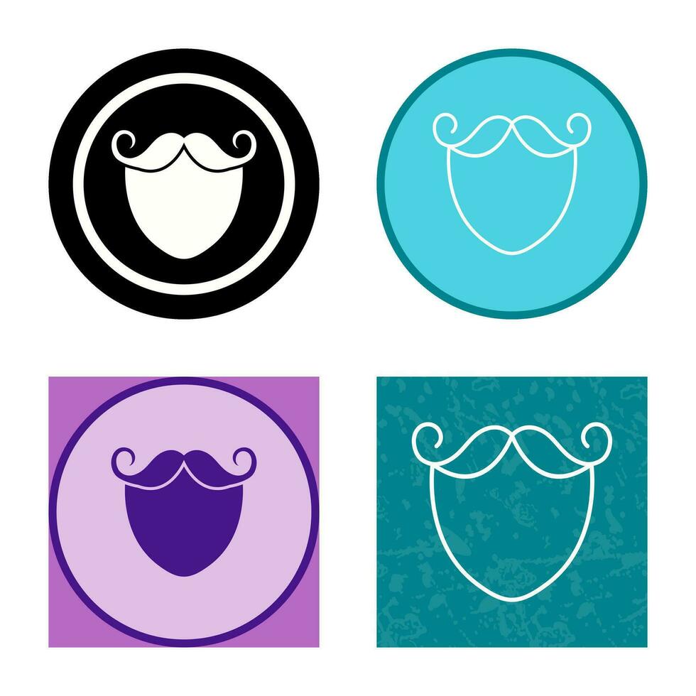 Beard and Moustache Vector Icon