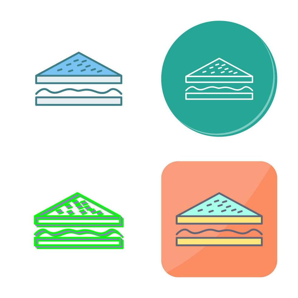 Unique Sandwich Vector Icon