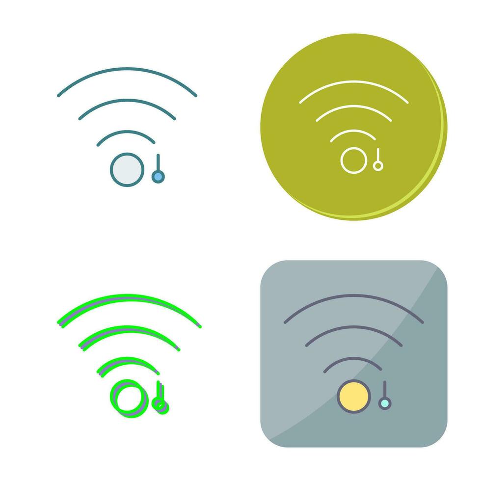 icono de vector de signo wifi único
