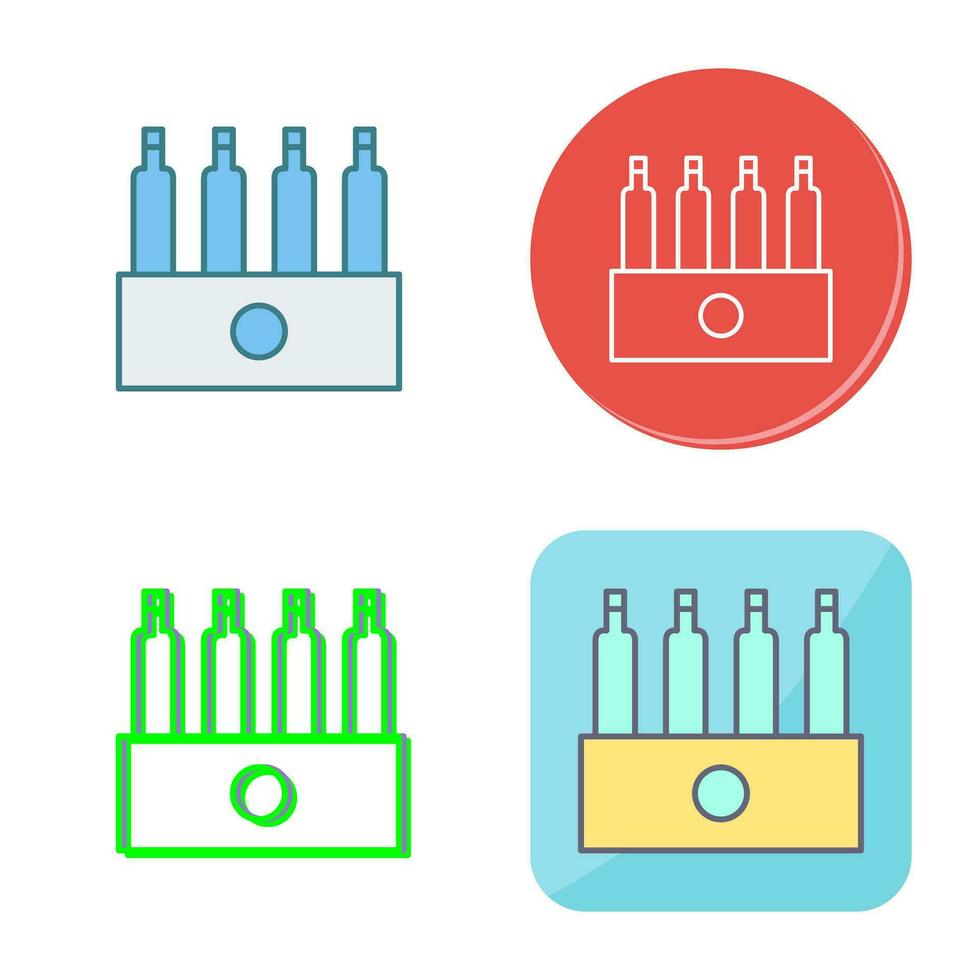 Unique Pack of Beers Vector Icon