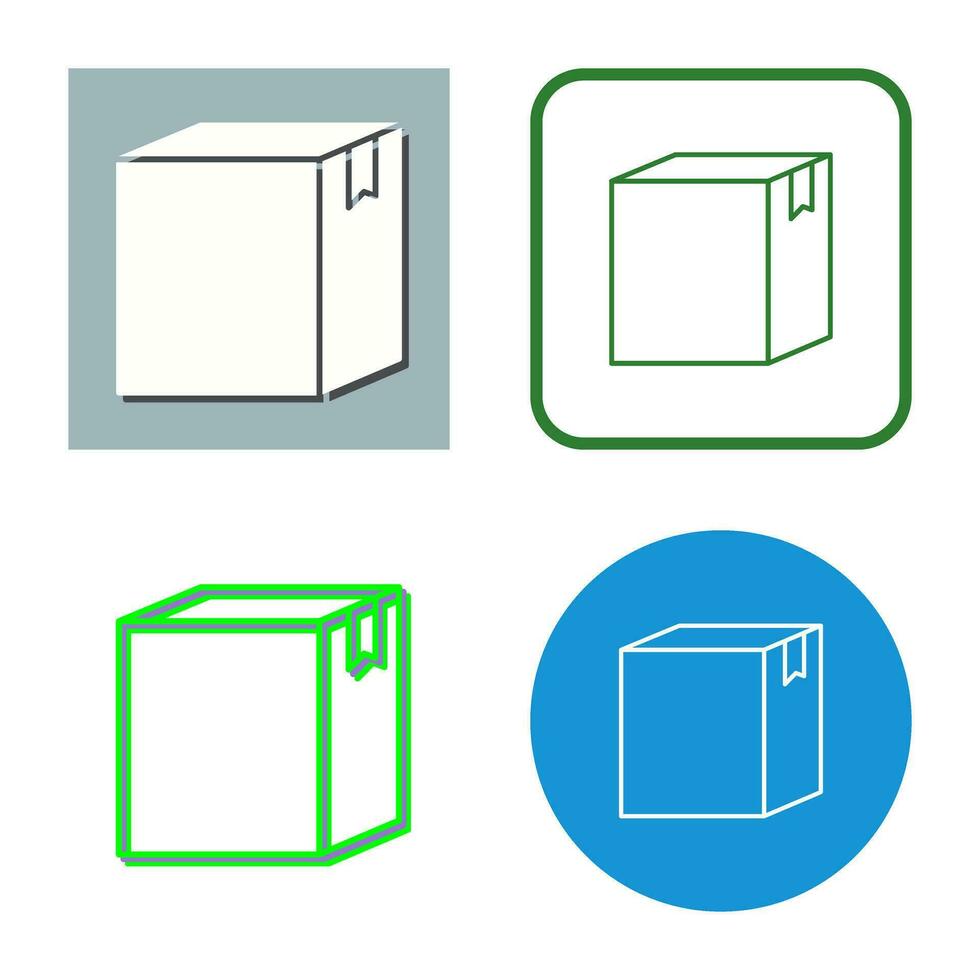 icono de vector de caja