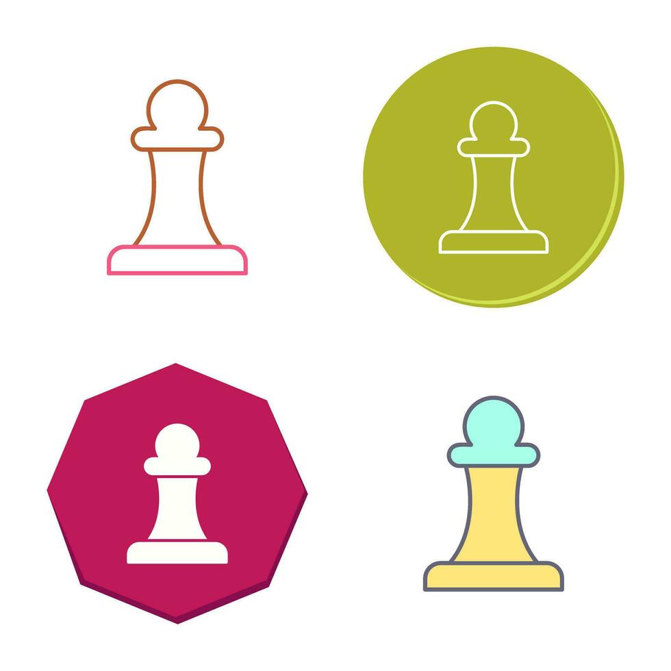 Unique Pawn Vector Icon