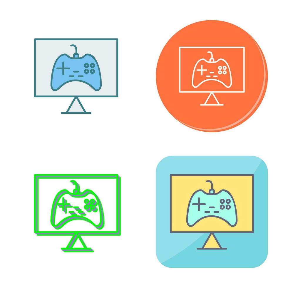 Unique Online Games Vector Icon