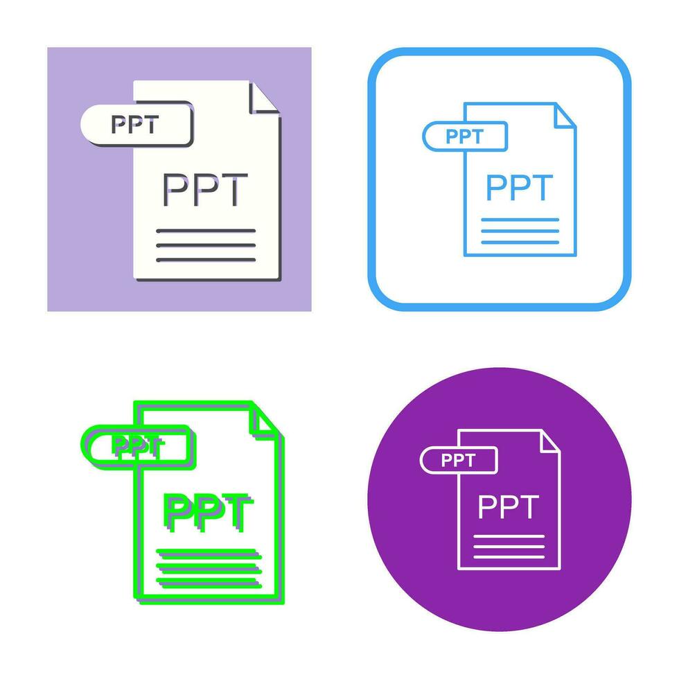 icono de vector de ppt