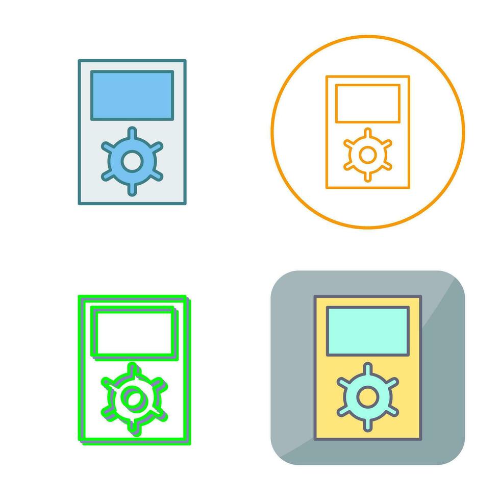 Unique Portfolio Management Vector Icon