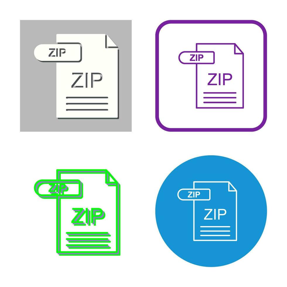 ZIP Vector Icon