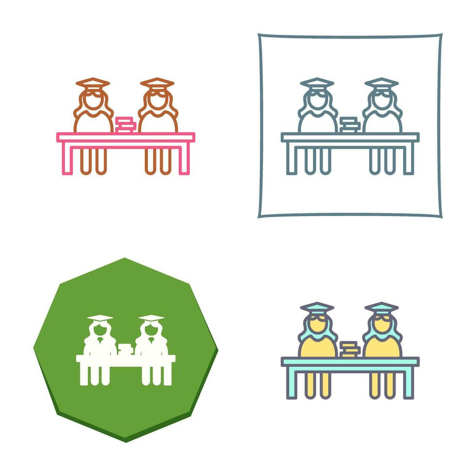Unique Combined Study Vector Icon