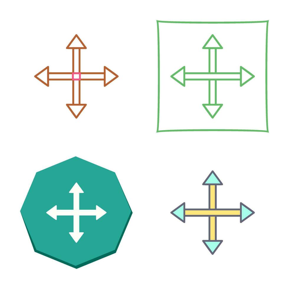 Unique Move Vector Icon