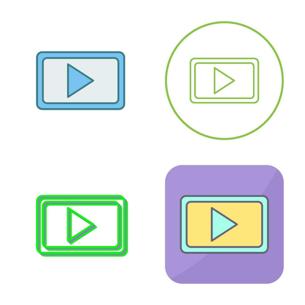 Unique Video Communication Vector Icon