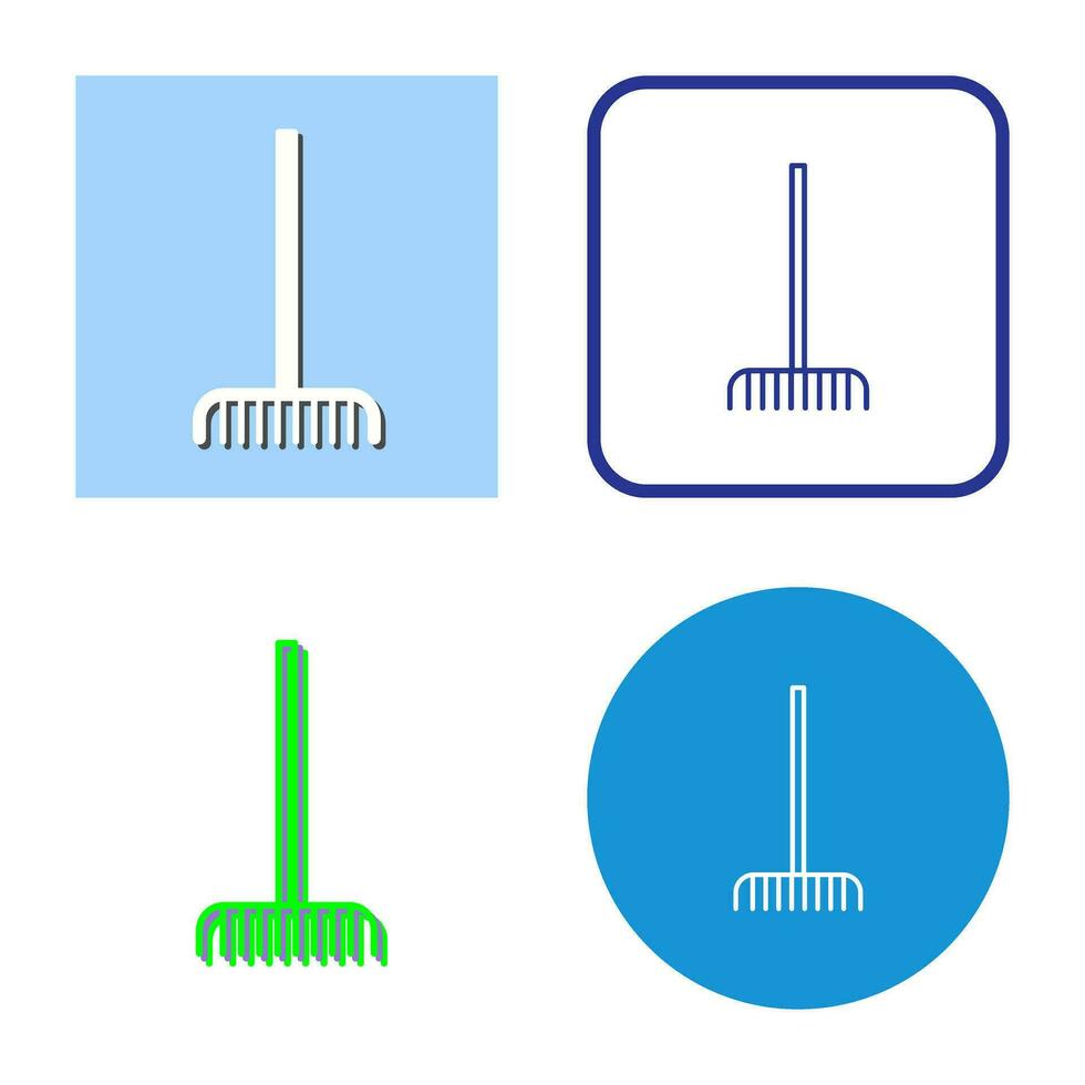 Fork picking Leaves Vector Icon