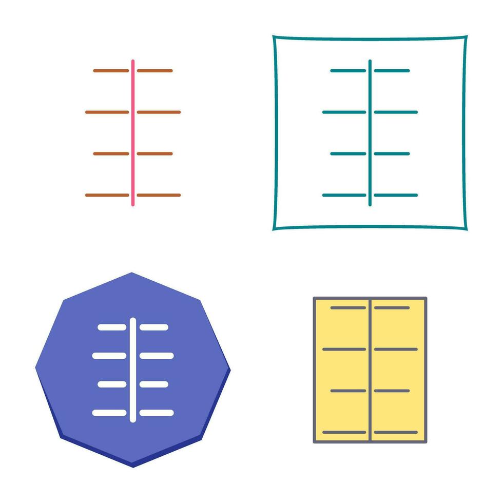 icono de vector de alineación de centro único