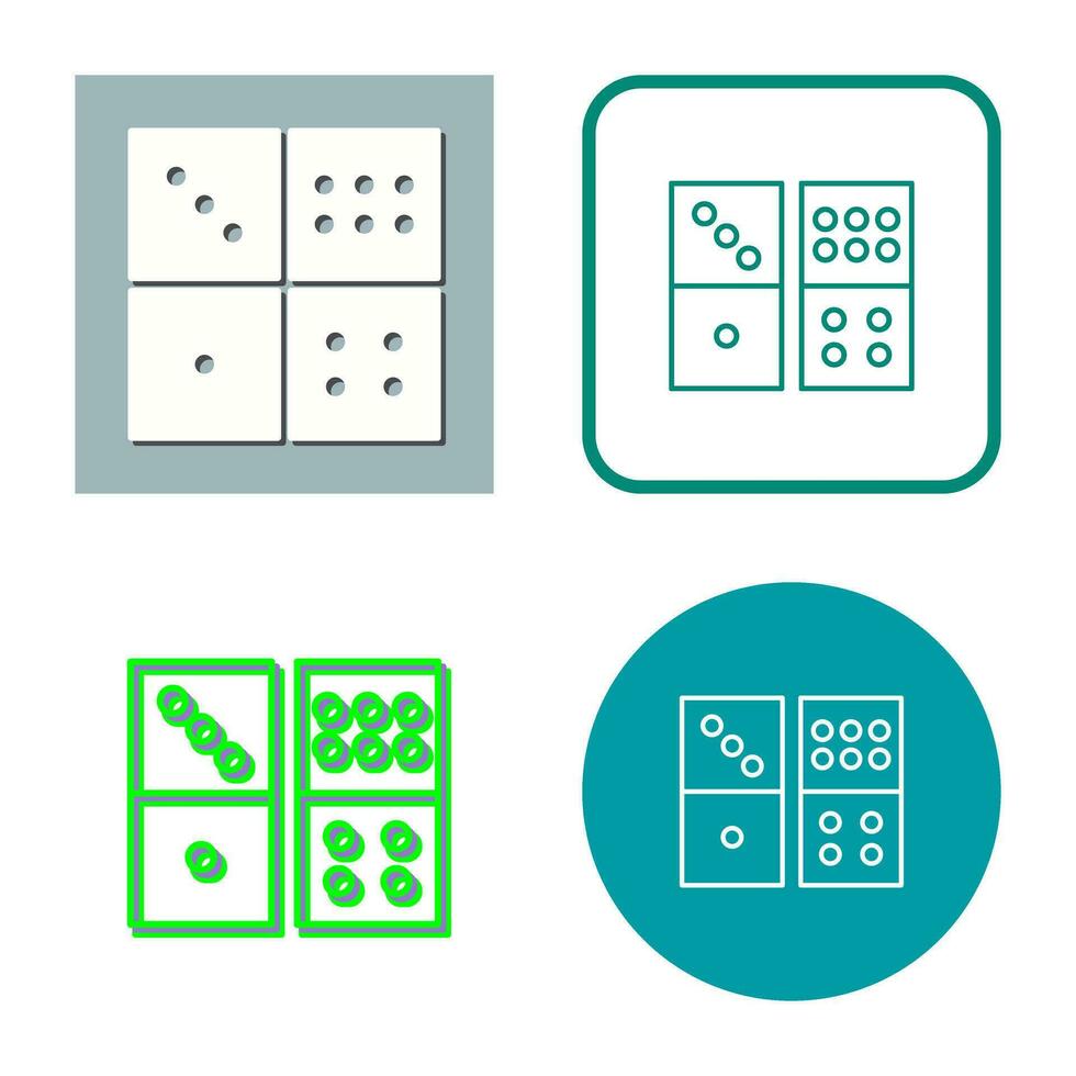 Domino Game Vector Icon