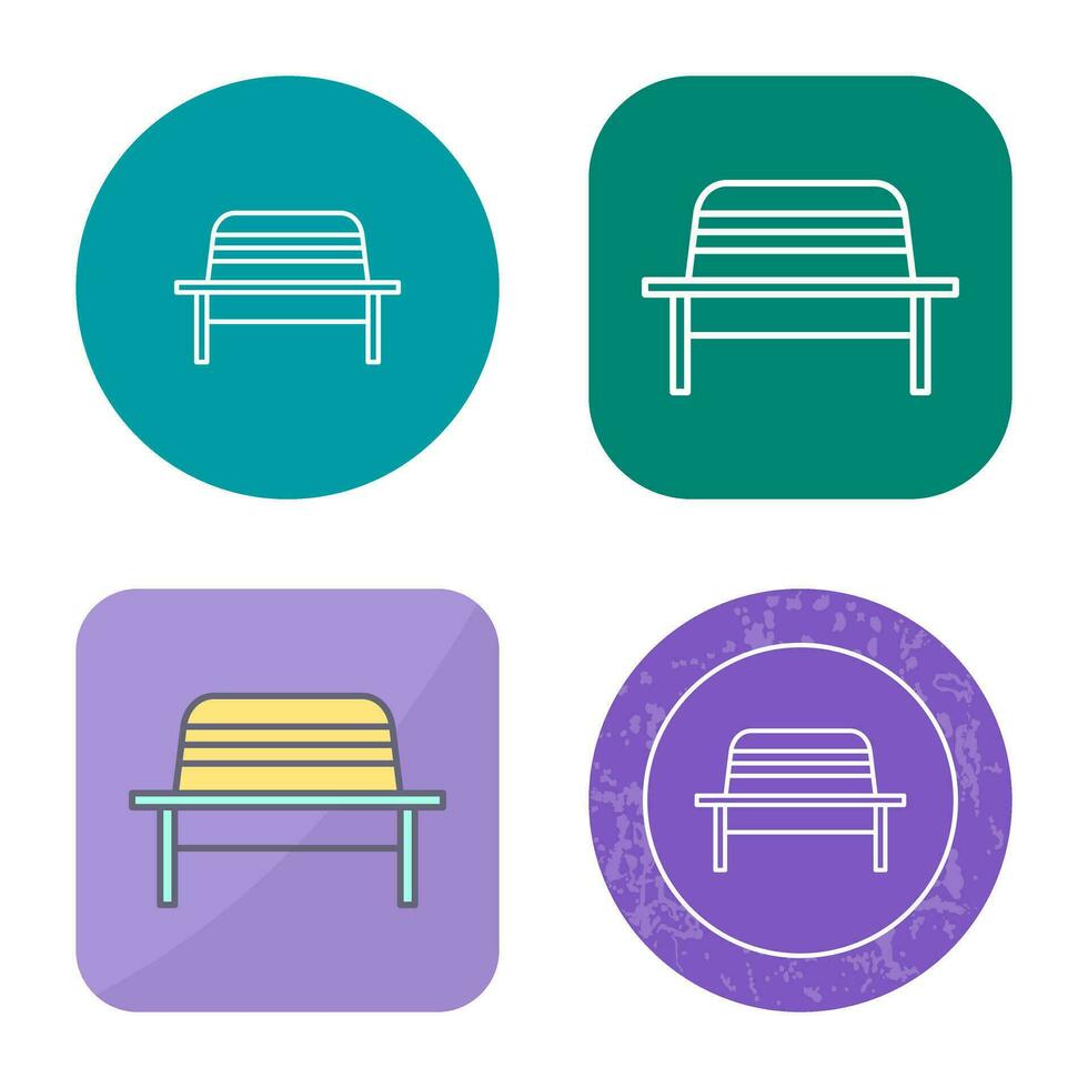 Garden Bench Vector Icon