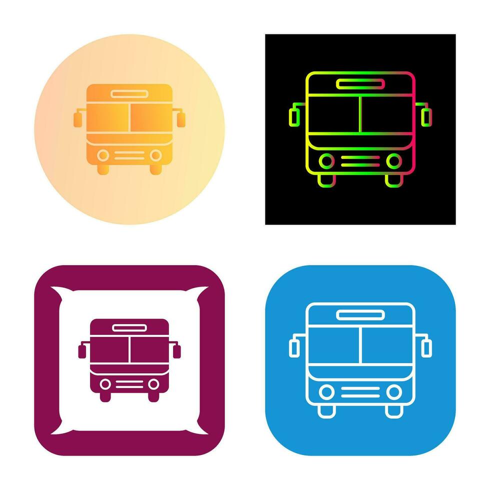 icono de vector de bus