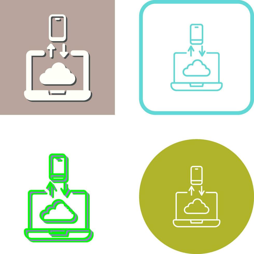 icono de vector de transferencia de datos