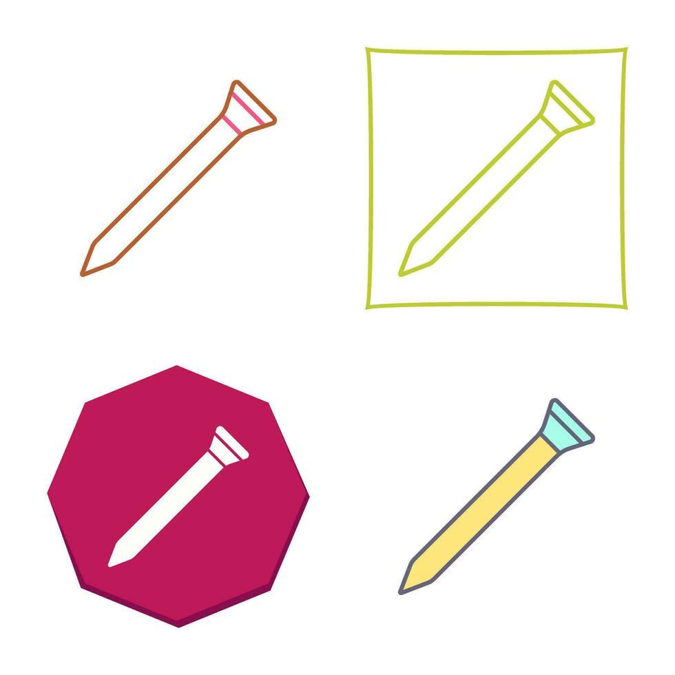 Nail Vector Icon