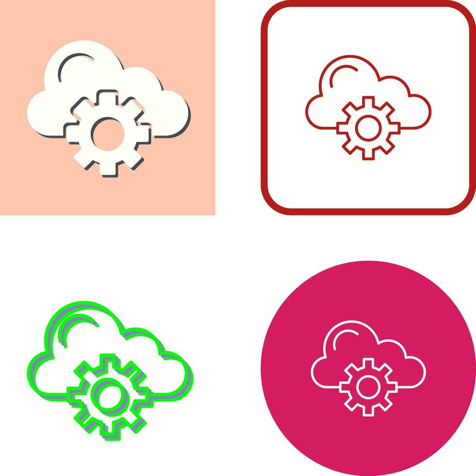 Cloud Computing Vector Icon