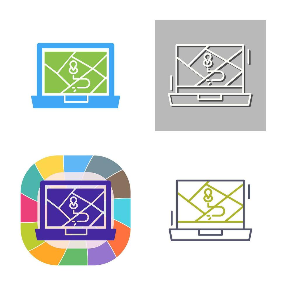Google Map Vector Icon