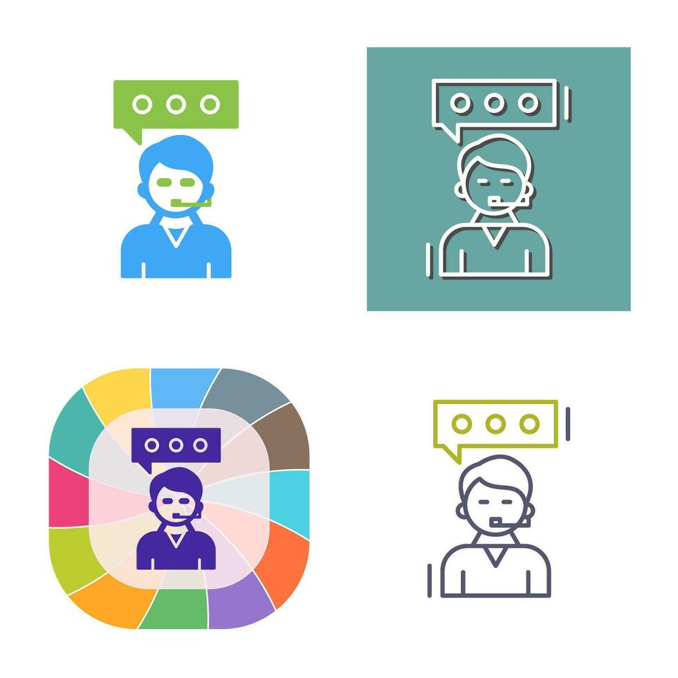 Client Service Vector Icon