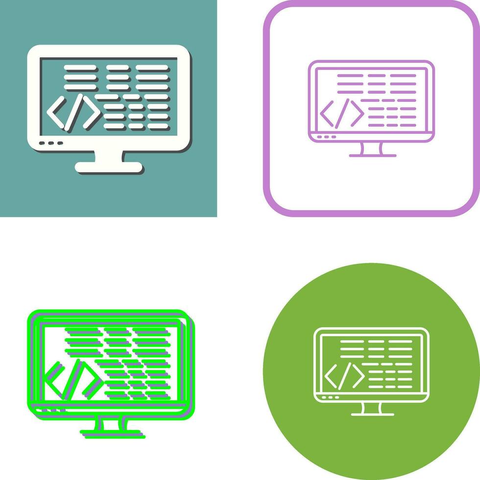 Coding Vector Icon