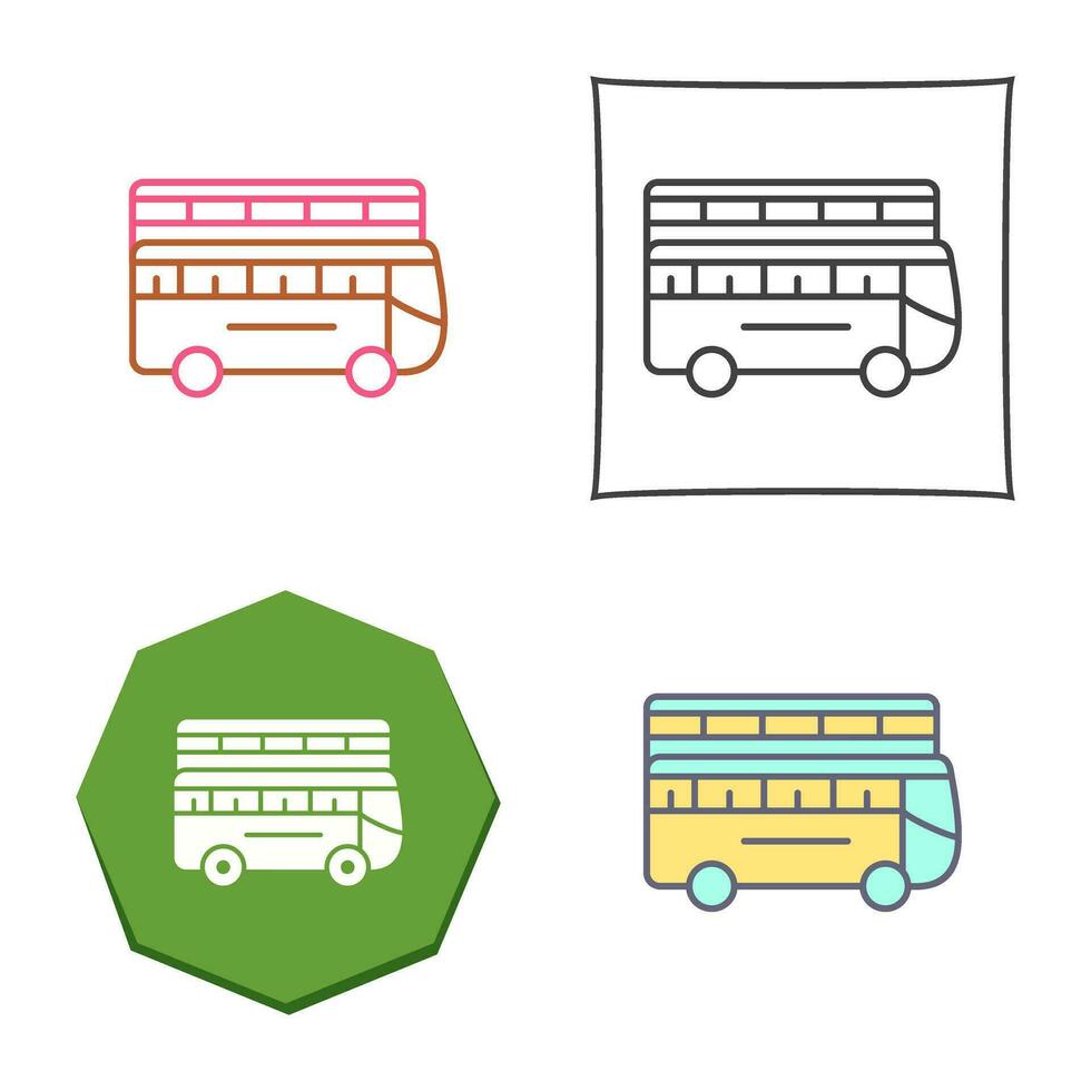 Double Bus Vector Icon