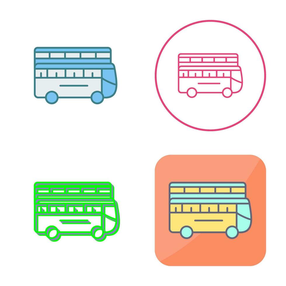 Double Bus Vector Icon