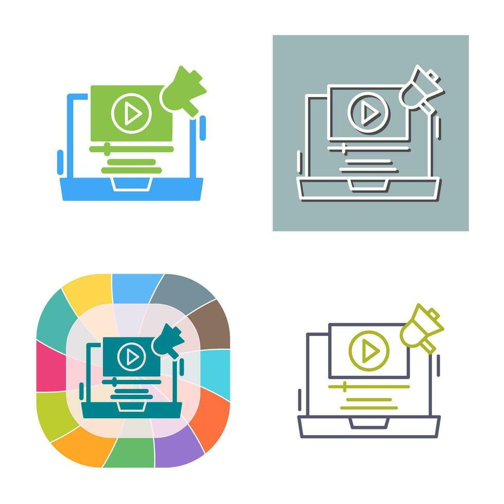 Video Marketing Vector Icon