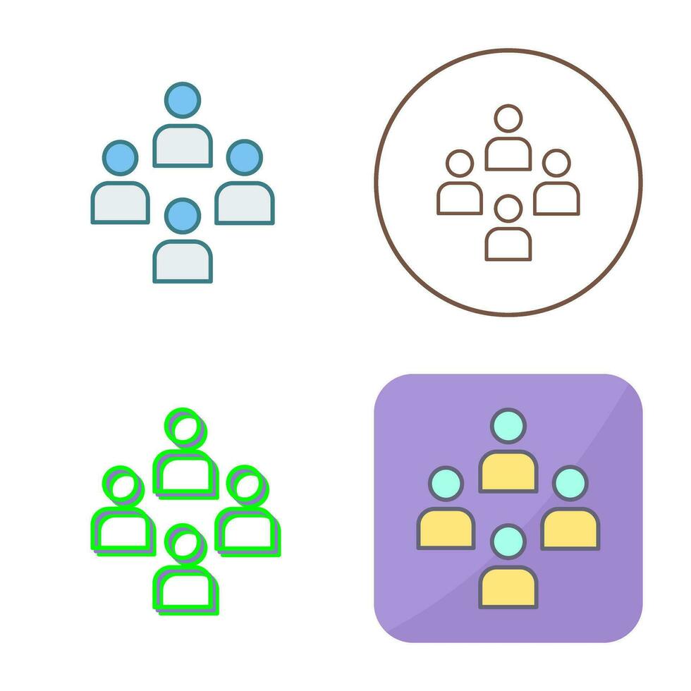 Network Group Vector Icon