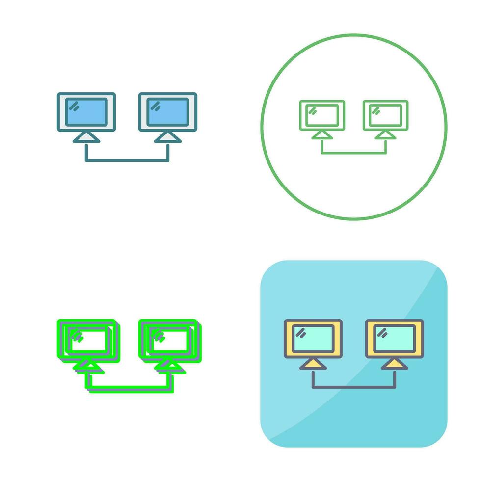 Connected Systems Vector Icon