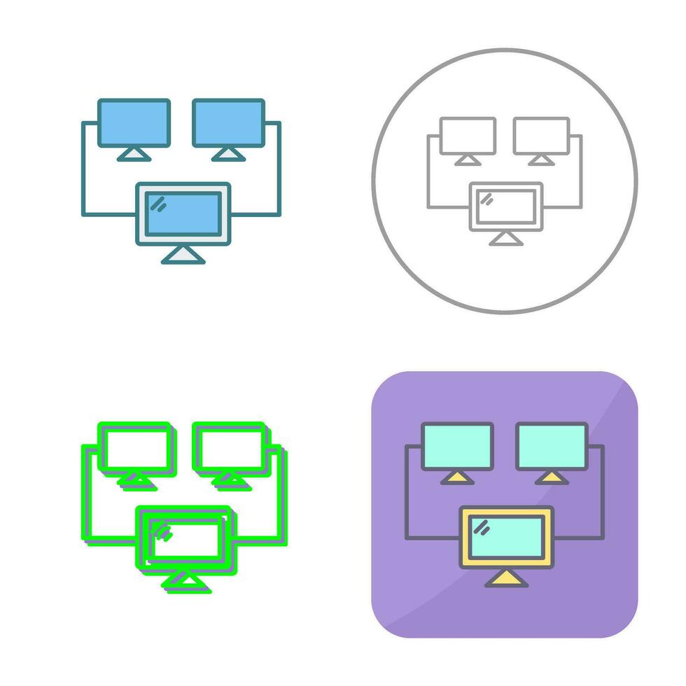 Connected Systems Vector Icon