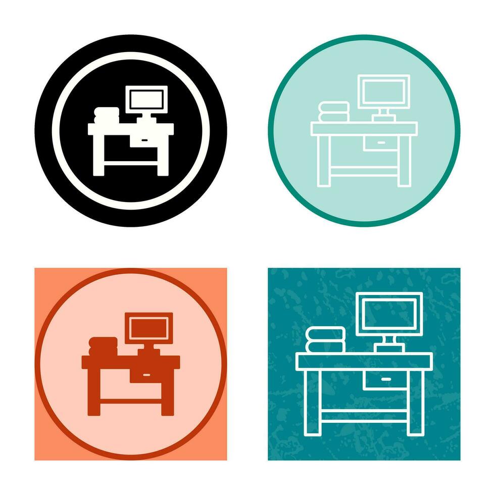 icono de vector de mesa