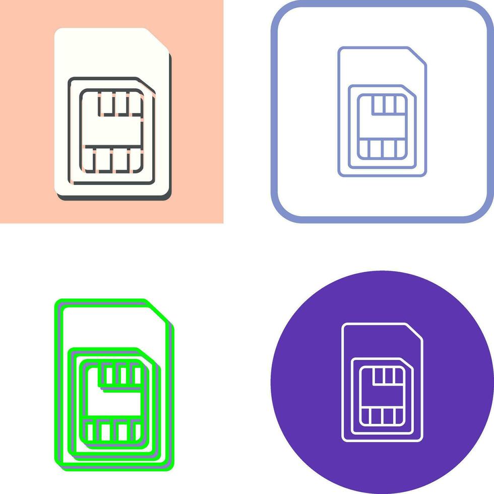 Sim Card Vector Icon